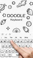 Simple Doodle Keyboard Affiche