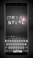 Metal Steel Keyboard Theme syot layar 1