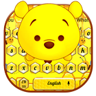 Kawaii Pooh Bear Keyboard Theme иконка