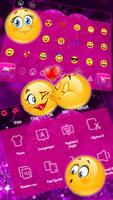 Glitter Sparkling Heart Keyboard Theme تصوير الشاشة 2