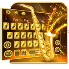Golden Saxophone Keyboard Theme🎺 icône