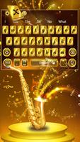 Golden Saxophone Keyboard Theme🎺 Screenshot 1