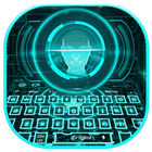 Neon Face Detector Keyboard Theme icône