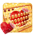 Glitter Red Queen Heart Keyboard Theme