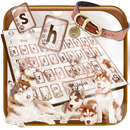 Cute Siberian Husky Keyboard Theme APK