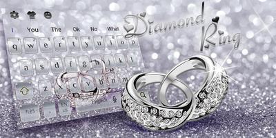 Diamond Glitter Rings Keyboard Theme screenshot 3