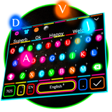 Neon LED Sparkle Lights Keyboard Theme ✨ Zeichen