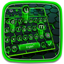 Green Technology Neon Launcher Keyboard Theme 💖 APK