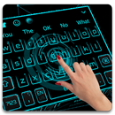 Neon Simple Blue Future Tech Keyboard Theme 🌌 APK