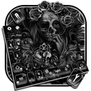 Rose Evil Skeleton Lady Keyboard Theme APK