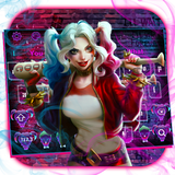 Devil Joker Girl Keyboard Theme simgesi