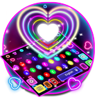 Colorful Sparkle Neon Heart icon