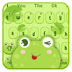 Cute Cartoon Frog Keyboard Theme APK Herunterladen