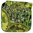 Military Camouflage Zipper Keyboard Theme APK