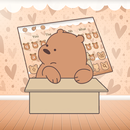 귀여운 브라운 베어 곰 Theme APK