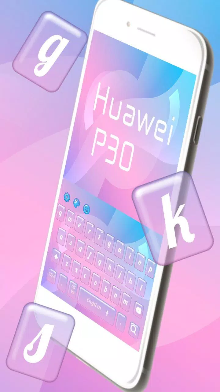 Colorful Huawei P30 Keyboard Theme APK for Android Download