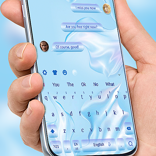 Blue Keyboard Theme für Huawei P30