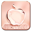 Crystal Apple Keyboard Theme - Rose Color Beauty APK