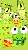 Cute Cartoon Green Frog Keyboard Theme 🐸 capture d'écran 2