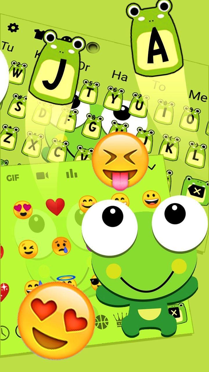 Cute Cartoon Green Frog Keyboard Theme 🐸 for Android - APK Download