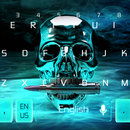 Blue Cool Skull keyboard APK