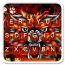 Éclairage rouge Wolf Keyboard Theme APK