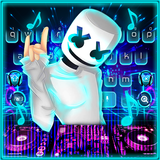 Neon DJ Music Keyboard Theme biểu tượng