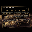 Luxury Golden Car Keyboard Theme