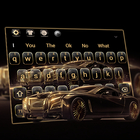 Luxury Golden Car Keyboard icono