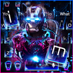 ”Neon Iron Hero Robot Keyboard Theme