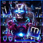 Neon Iron Hero Robot Keyboard Theme-icoon
