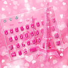 Glitter Eiffel tower Keyboard Theme icon