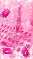 برنامه‌نما Glitter Eiffel tower Keyboard Theme عکس از صفحه