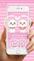 Pink Cute Kitty Cat Keyboard الملصق