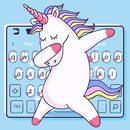 Cute Doing Dabbing Unicorn Keyboard Theme APK