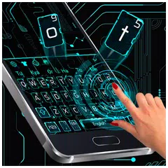 Blue Technology Hi Tech Keyboard Theme 🌀 APK Herunterladen