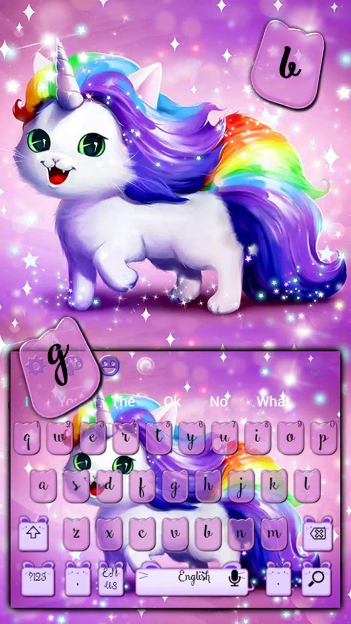 Rainbow Unicorn Cat Keyboard Theme APK for Android Download