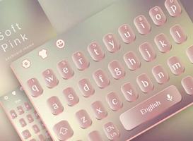 Soft Pink Simple Keyboard imagem de tela 3