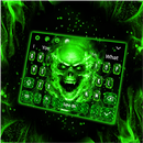 Green Fire Flame Skull Keyboard APK