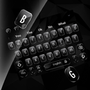 Black Abstract Glass Keyboard Theme APK