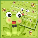 Cute Green Frog Anime Keyboard Theme APK