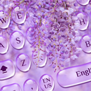 Purple Drop Flower keyboard APK