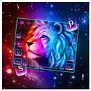 Galaxy Lion Blue Eyes Keyboard Theme APK