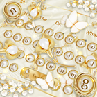 Golden Silk Diamond Pearl Keyboard icône