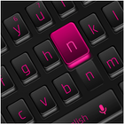 Geschäfts-Schwarz-Rosa-Tastatur Zeichen