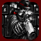 Teclado de Dark Death Gun Warrior tema icono