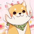 Cute ShibaInu dog keyboard Zeichen