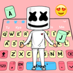 DJ Music Marshmello Pink Cartoon Keyboard Theme