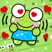 Cute Cartoon Glitter Frog keyboard