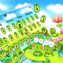 Cute Frog Green Cartoon Keyboard theme 🐸 APK